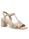 Tamaris Leather Women's Sandals Beige