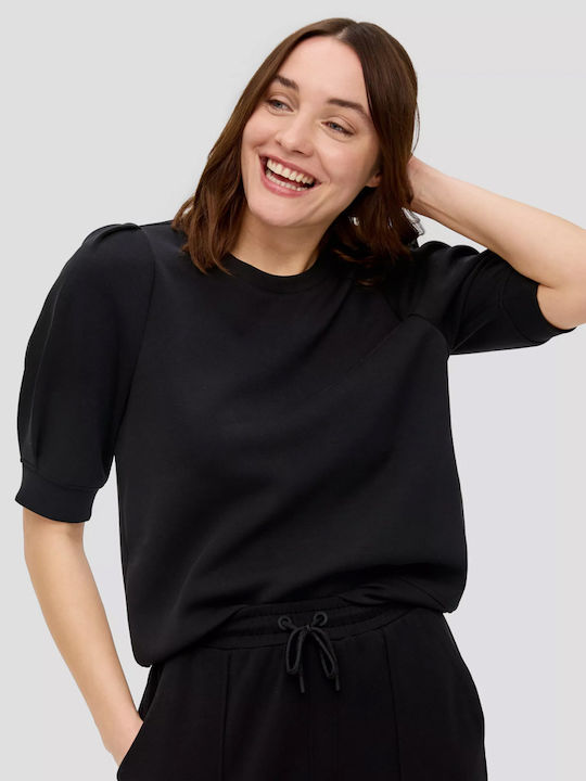 S.Oliver Women's Blouse Short Sleeve Black