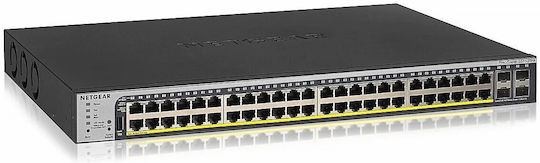 NetGear GS752TPP-300EUS Managed L2 PoE+ Switch με 48 Θύρες Gigabit (1Gbps) Ethernet και 4 SFP Θύρες