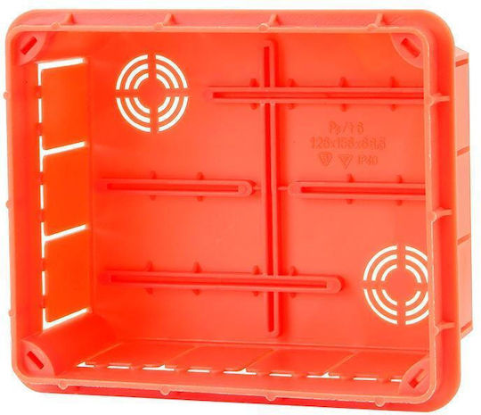 Elektro Plast Flush Electrical Box for Drywall IP40 in Orange Color