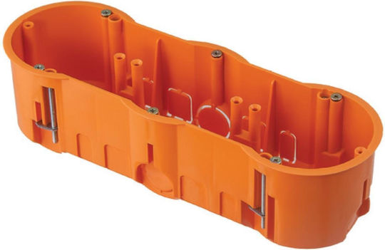 PAWBOL Cutie electrică pentru montaj exterior pentru gips-carton IP30 în culoarea Portocaliu