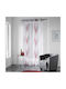 Curtain with Grommet L-c Ondulys White 1624733 140x240cm