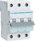 Hager Automatic Circuit Breaker 63A Triple-pole AC MCN363E