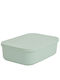 Plastic Storage Box with Lid Green 25x17.5x7.6cm 1pcs