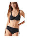 Set Bikini με Ελαφριά Ενίσχυση Μαυρο
