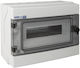 Elektro Plast Tablou electric Montat pe perete, Etanș, 1 Rând, 12 Elemente