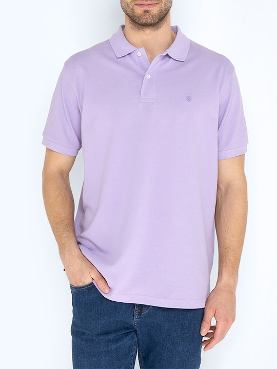 The Bostonians Herren Kurzarmshirt Polo Lilac