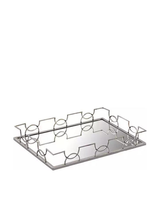 Capolavoro Wedding Tray with Mirror Silver 1pcs