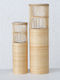 MSA Kerzenhalter-Set Holz in Beige Farbe 2Stück