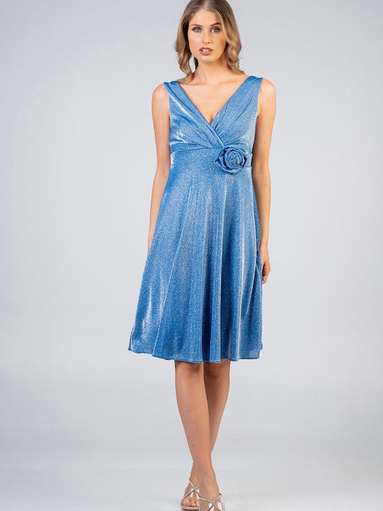 Bellino Midi Βραδινό Φόρεμα Lurex