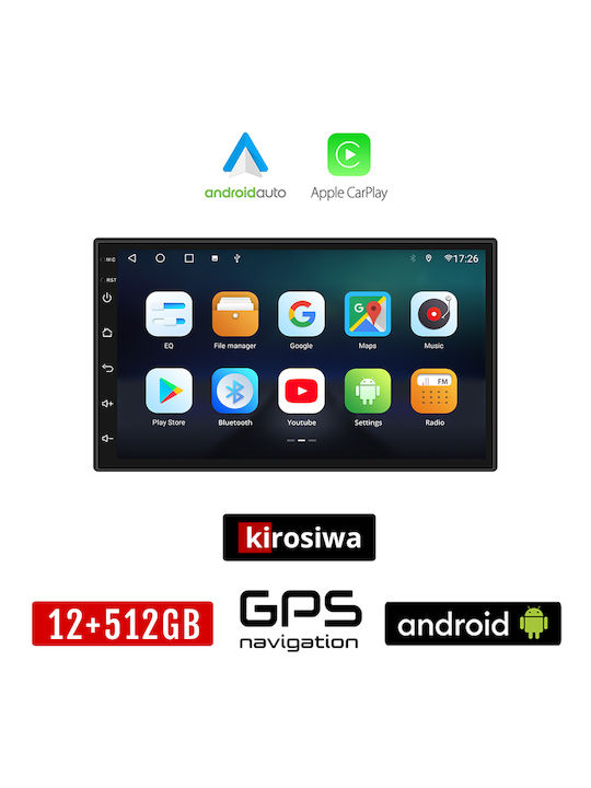 Kirosiwa Car Audio System for Volkswagen Bora 1999-2005 (Bluetooth/USB/AUX/WiFi/GPS/Apple-Carplay/Android-Auto) with Touch Screen 7"