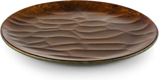 Espiel Hybrid Πιάτο Ρηχό από Μελαμίνη CHESTNUT με Διάμετρο 28cm