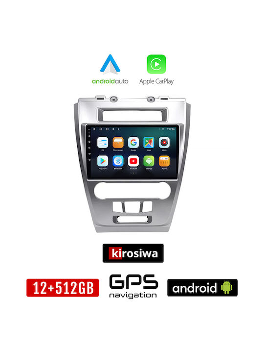 Kirosiwa Auto-Audiosystem für Ford Vereinigung 2012-2017 (Bluetooth/USB/WiFi/GPS/Apple-Carplay/Android-Auto) mit Touchscreen 10"