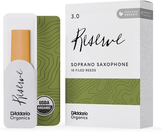 D'addario Woodwinds D'addario Woodwinds Rezerva Organic Saxophone Soprano No 3.0 1 buc
