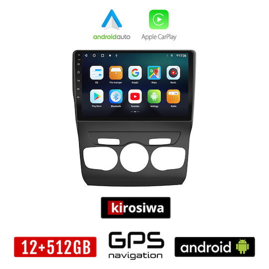 Kirosiwa Ηχοσύστημα Αυτοκινήτου για Citroen C4 / DS4 2011-2018 (Bluetooth/USB/AUX/WiFi/GPS/Apple-Carplay/Android-Auto) με Οθόνη Αφής 10"