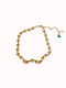 Gold Heart Anklet Steel