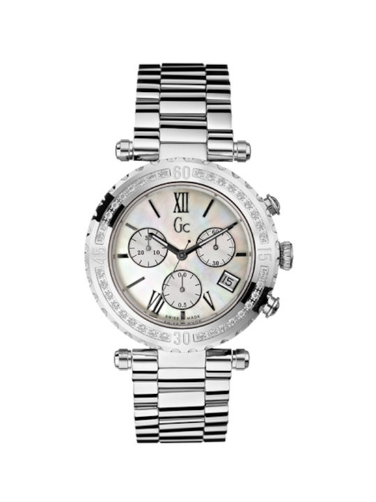 GC Watches Uhr Chronograph mit Silber Metallarmband