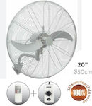 Fos me 02-00195-1 Ventilator industrial Perete cu diametrul de 50.8cm cu control la distanță