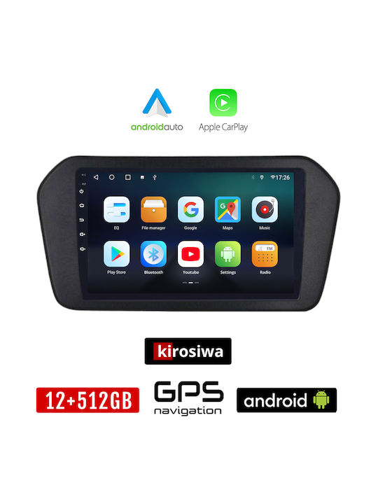 Kirosiwa Car-Audiosystem für Suzuki Vitara 2022+ (Bluetooth/USB/AUX/WiFi/GPS/Apple-Carplay/Android-Auto) mit Touchscreen 9"