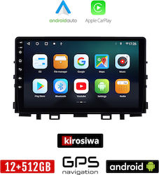 Kirosiwa Car Audio System for Kia Stonic 2017+ (Bluetooth/USB/AUX/WiFi/GPS/Apple-Carplay/Android-Auto) with Touch Screen 9"