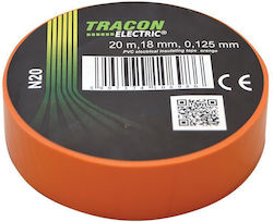 Tracon Electric Μονωτική Ταινία PVC Πορτοκαλί