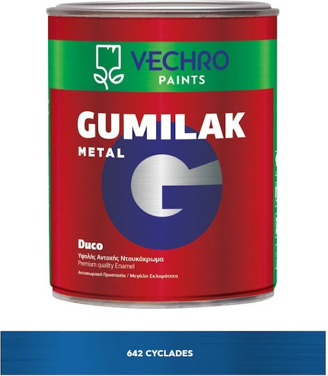 Vechro Varnish Colour Solvent Gumilak 0.375lt No 642 Blue / Cyclades Shiny