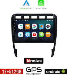 Kirosiwa Car-Audiosystem für Porsche Cayenne 2002-2011 (Bluetooth/USB/AUX/WiFi/GPS/Apple-Carplay/Android-Auto) mit Touchscreen 9"