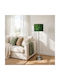 Oxygen Green Ethnic Floor Lamp H155xW1.55cm. with Socket for Bulb E27 Green