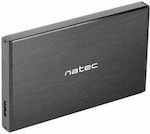 Natec Hard Drive Case 2.5" SATA III with connection USB 3.0 / SATA in Schwarz color