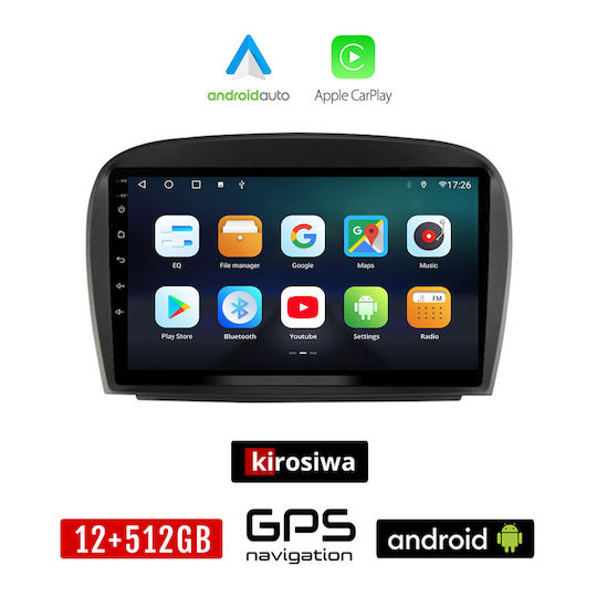 Kirosiwa Auto-Audiosystem für Mercedes-Benz Online-Handel 2006-2012 (Bluetooth/USB/WiFi/GPS/Apple-Carplay/Android-Auto) mit Touchscreen 9"