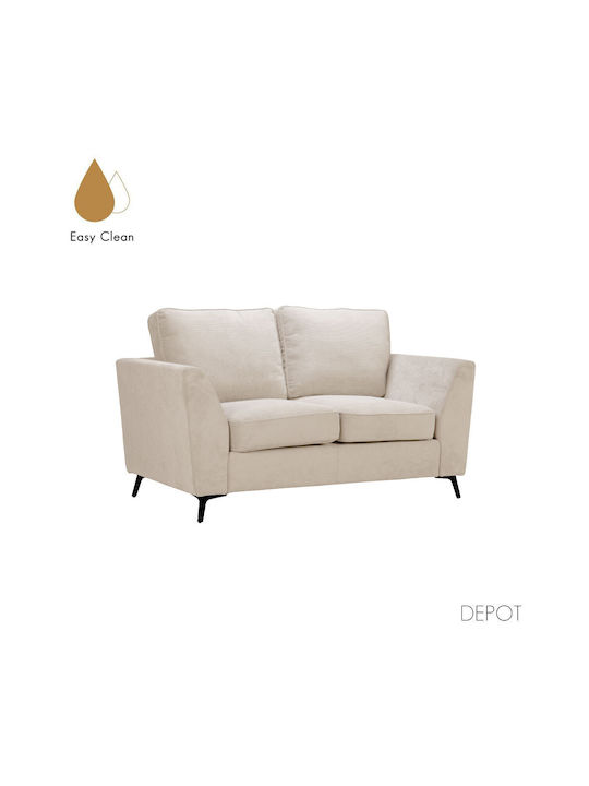 Boel Two-Seater Couch Beige 160x86x92cm