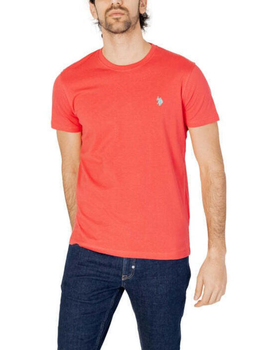 U.S. Polo Assn. Herren Kurzarmshirt Polo Rot