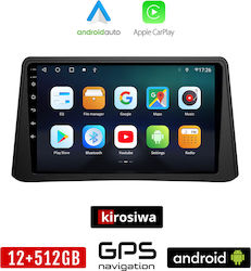 Kirosiwa Car-Audiosystem für Opel Mokka 2012-2015 (Bluetooth/USB/AUX/WiFi/GPS/Apple-Carplay/Android-Auto) mit Touchscreen 9"