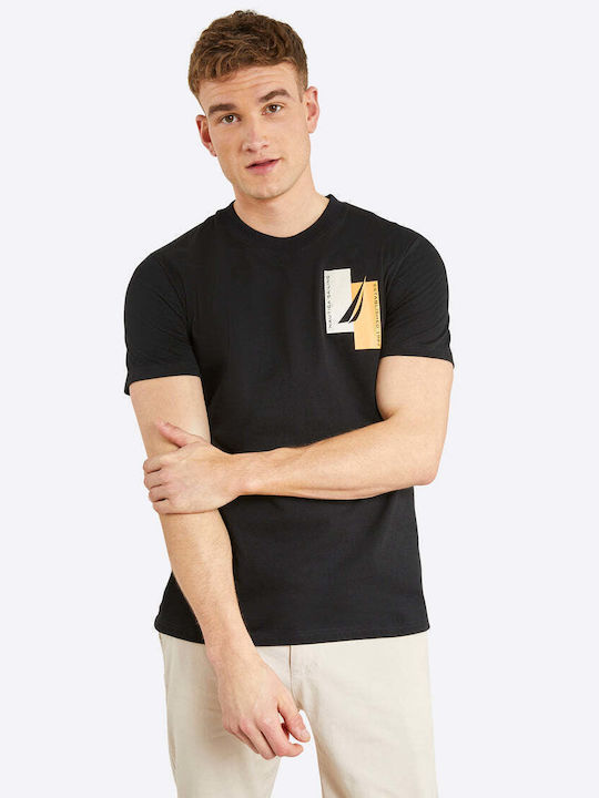 Nautica Ανδρικό T-shirt Κοντομάνικο Μαύρο