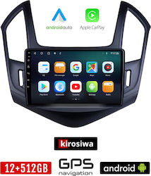 Kirosiwa Car-Audiosystem für Chevrolet Cruze 2013-2015 (Bluetooth/USB/AUX/WiFi/GPS/Apple-Carplay/Android-Auto) mit Touchscreen 9"