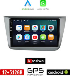 Kirosiwa Car Audio System for Seat Altea 2004-2015 (Bluetooth/USB/AUX/WiFi/GPS/Apple-Carplay/Android-Auto) with Touch Screen 9"