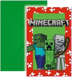 Procos Invitations Minecraft 6pcs