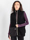 Women's Short Lifestyle Jacket for Spring or Autumn Black