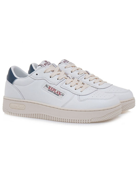 Replay Ανδρικά Sneakers White Navy