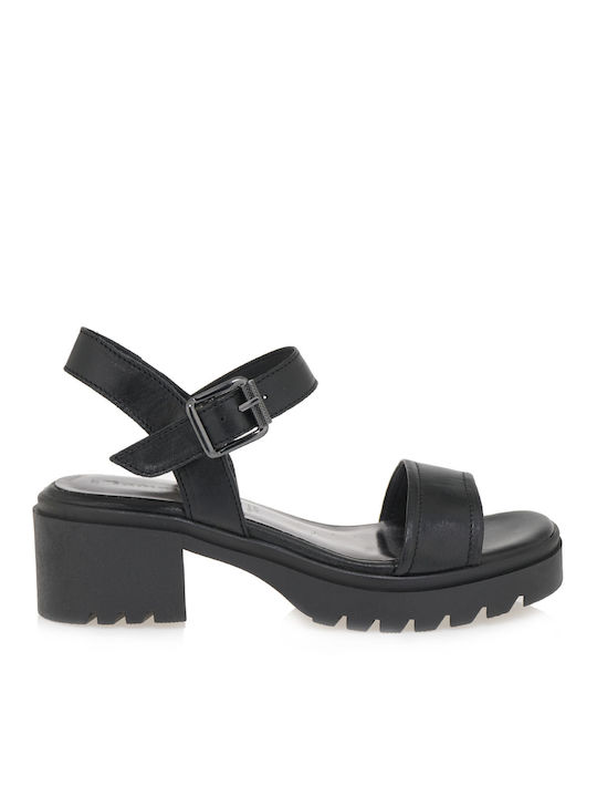 Tamaris Damen Flache Sandalen in Schwarz Farbe