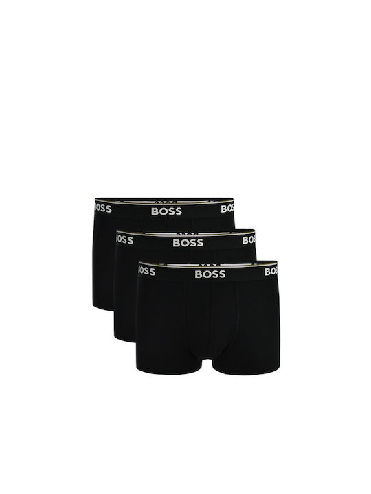 Hugo Boss Ανδρικά Μποξεράκια Black 3Pack