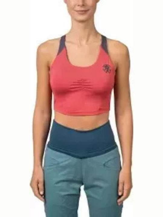 Rafiki Crop Top Sportiv pentru Femei Roșu