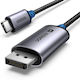 Ugreen Cm556 USB 2.0 Cable USB-C male - DisplayPort Γκρι 1m 25157
