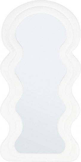 Bizzotto Creamy Oglindă de Perete cu Alb Ramă din Lemn 96x48cm 1buc
