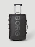 Björn Borg Cabin Travel Suitcase Black Beauty with 4 Wheels Height 53cm.