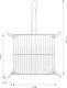 Tpster Double Metallic Grill Rack with Legs