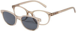 Apel Visual Care 3014 Brown Γυαλιά Πρεσβυωπίας Καφέ Μαγνητικό Clip On Ηλίου & Θήκη +1.50 1 Τεμάχιο