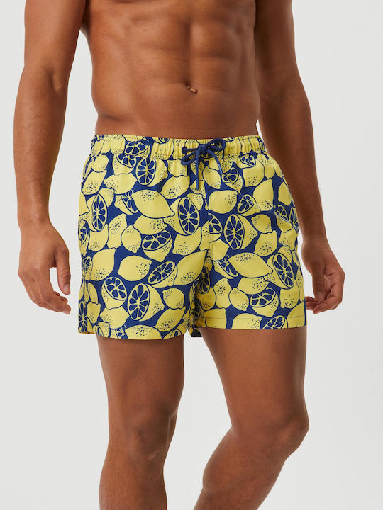 Björn Borg Men's Swimwear Shorts Limoncello with Patterns