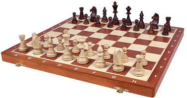 Дървен комплект Staunton Type N.5 Табла/Шах 48x48см