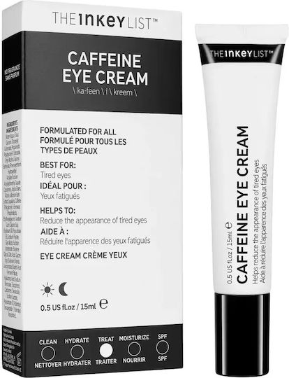 The Inkey List Caffeine Eye Cream for Dark Circles and Eye Bags 15ml